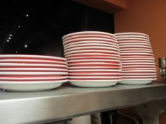 Lot Assorted Plates (On 2 Shelves). HIT# 2234868. Loc: Kitchen Asset Located at 143 Kent Street,