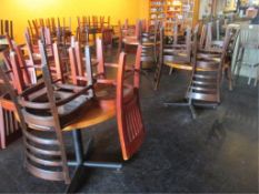 Lot (2) 36" Round Bars Table W/ 4 Chairs per Table. HIT# 2234803. Loc: Dining Room. Asset Located