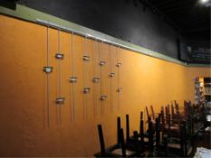 Picture Hanging Gallery System, 20" Long, W/ 8 Picture Hangers. HIT# 2234873. Loc: Bar Area. Asset