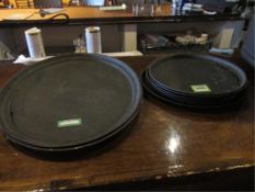 Lot Assorted Trays. HIT# 2234869. Loc: Bar Area. Asset Located at 143 Kent Street, Portland, MI