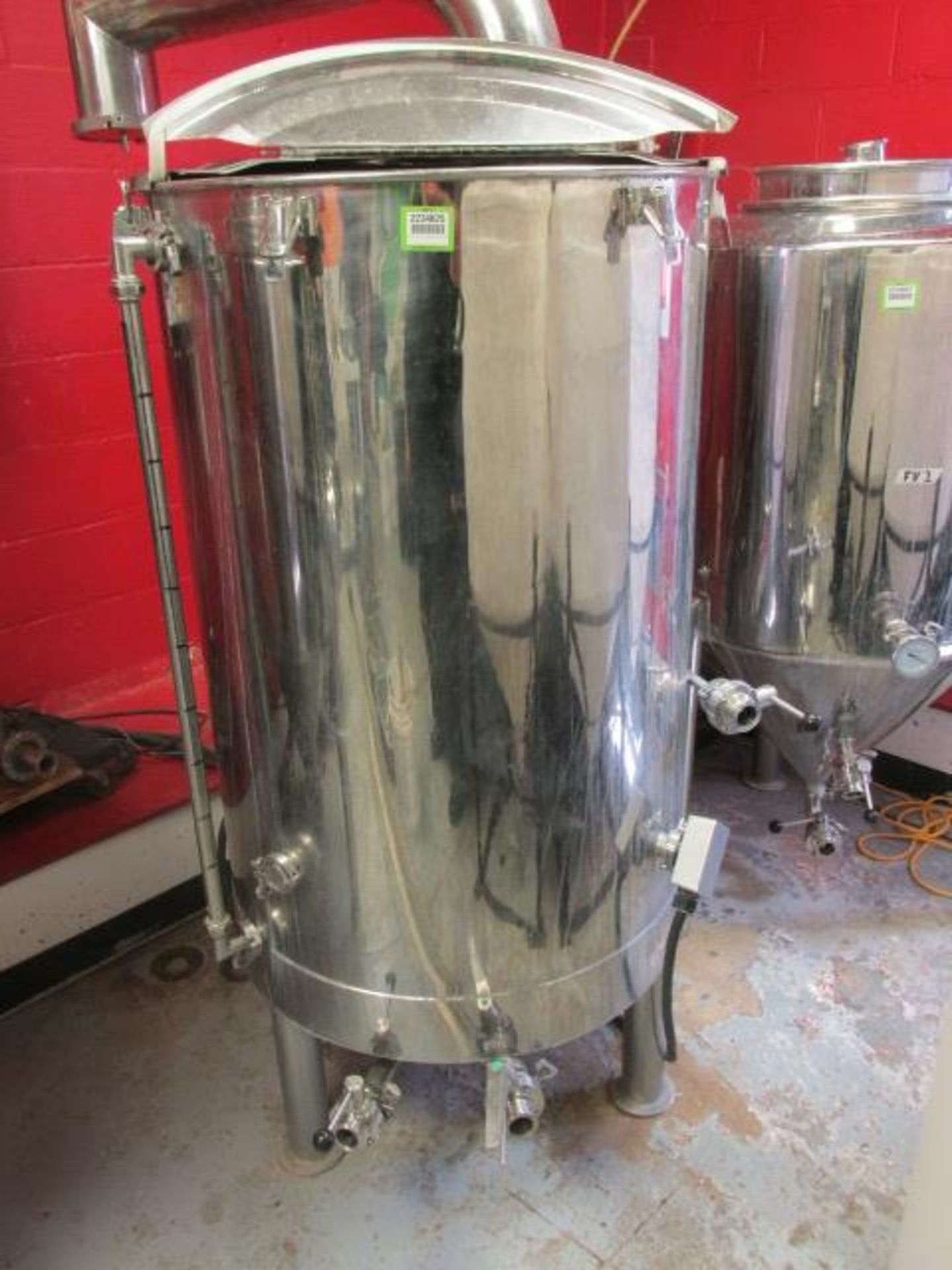 Electric Boil Kettle W/ Sight Glass & Vent, 90 Gal. HIT# 2234825. Loc: Brewery Prep Room. Asset - Image 2 of 3