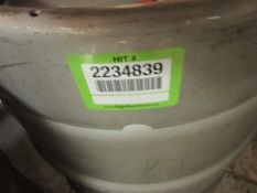 Lot (6) 1/2 Keg Barrels. HIT# 2234839. Loc: Walk-In Cooler. Asset Located at 143 Kent Street,