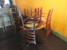 36" Round Bar Table W/ 4 Chairs. HIT# 2234802. Loc: Dining Room. Asset Located at 143 Kent Street,