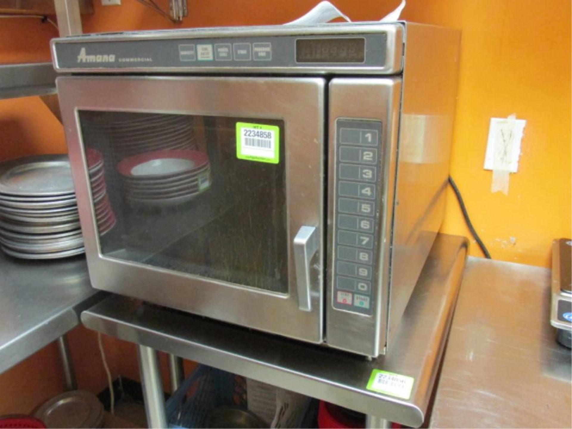 Amana Commercial Microwave. HIT# 2234858. Loc: Kitchen Asset Located at 143 Kent Street, Portland,