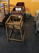 Lot (3) High Chairs. HIT# 2234871. Loc: Bar Area. Asset Located at 143 Kent Street, Portland, MI