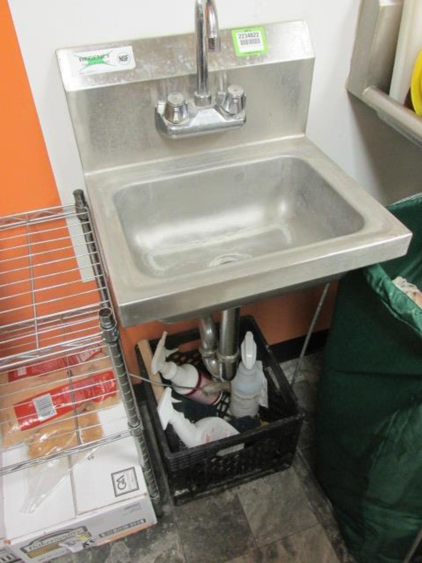 Regency Wall Mounted Wash Sink, 16" X 17". HIT# 2234822. Loc: Food Prep Room. Asset Located at 143 - Image 2 of 2