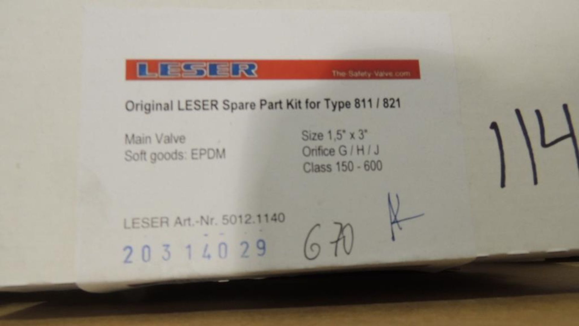 Large Quantity of Leser Relief and Safety Valves, plus Spare Parts Kits - Image 14 of 374