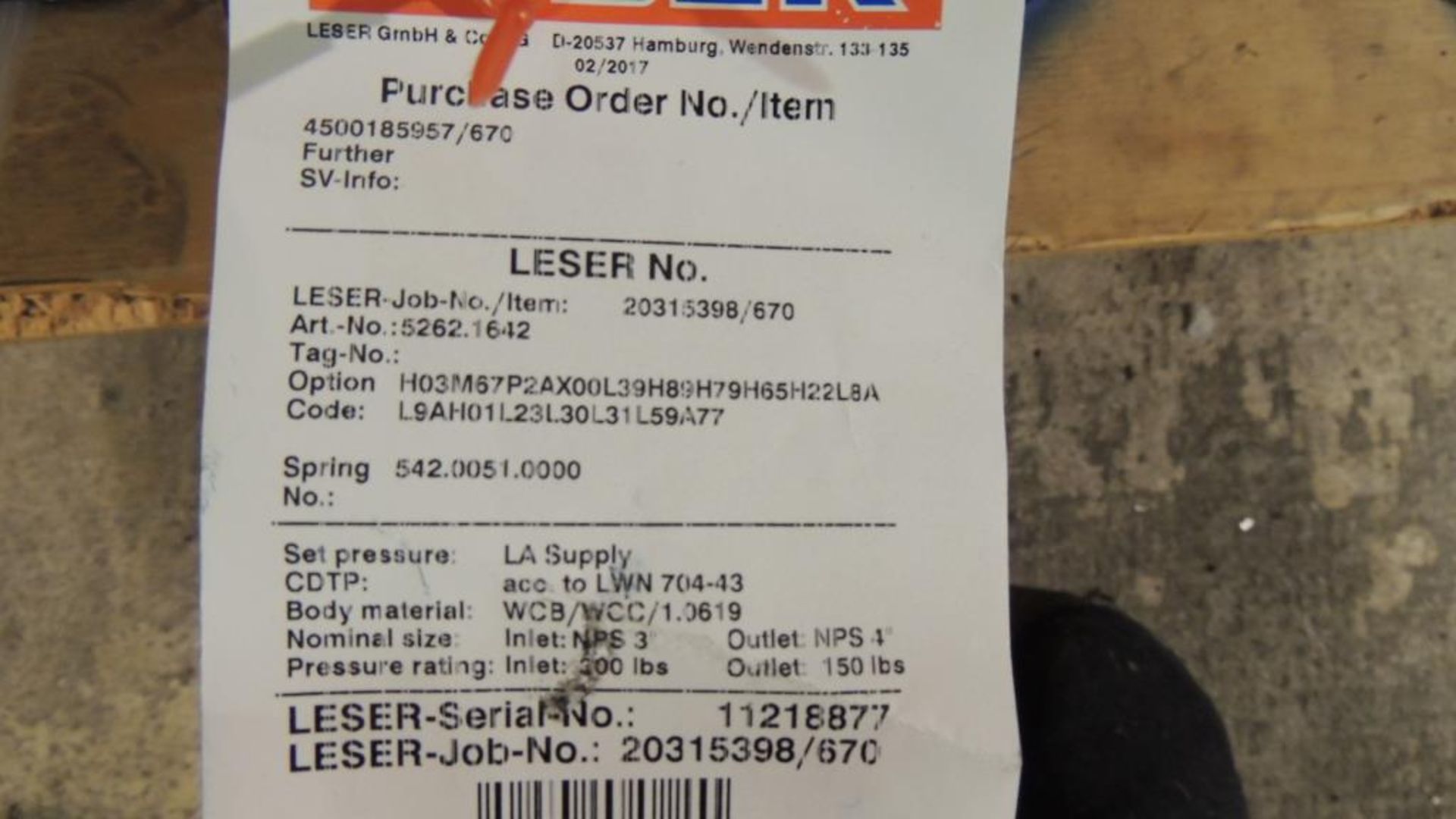 Large Quantity of Leser Relief and Safety Valves, plus Spare Parts Kits - Image 348 of 374