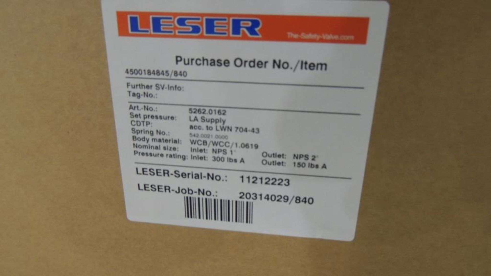 Large Quantity of Leser Relief and Safety Valves, plus Spare Parts Kits - Image 108 of 374