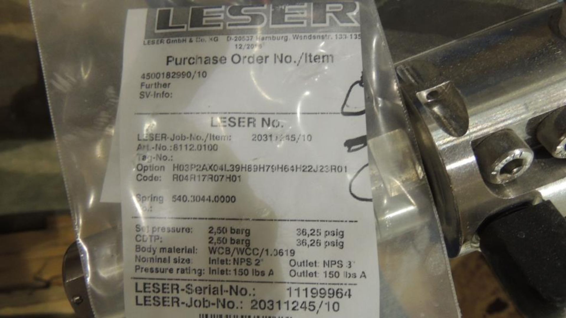Large Quantity of Leser Relief and Safety Valves, plus Spare Parts Kits - Image 64 of 374