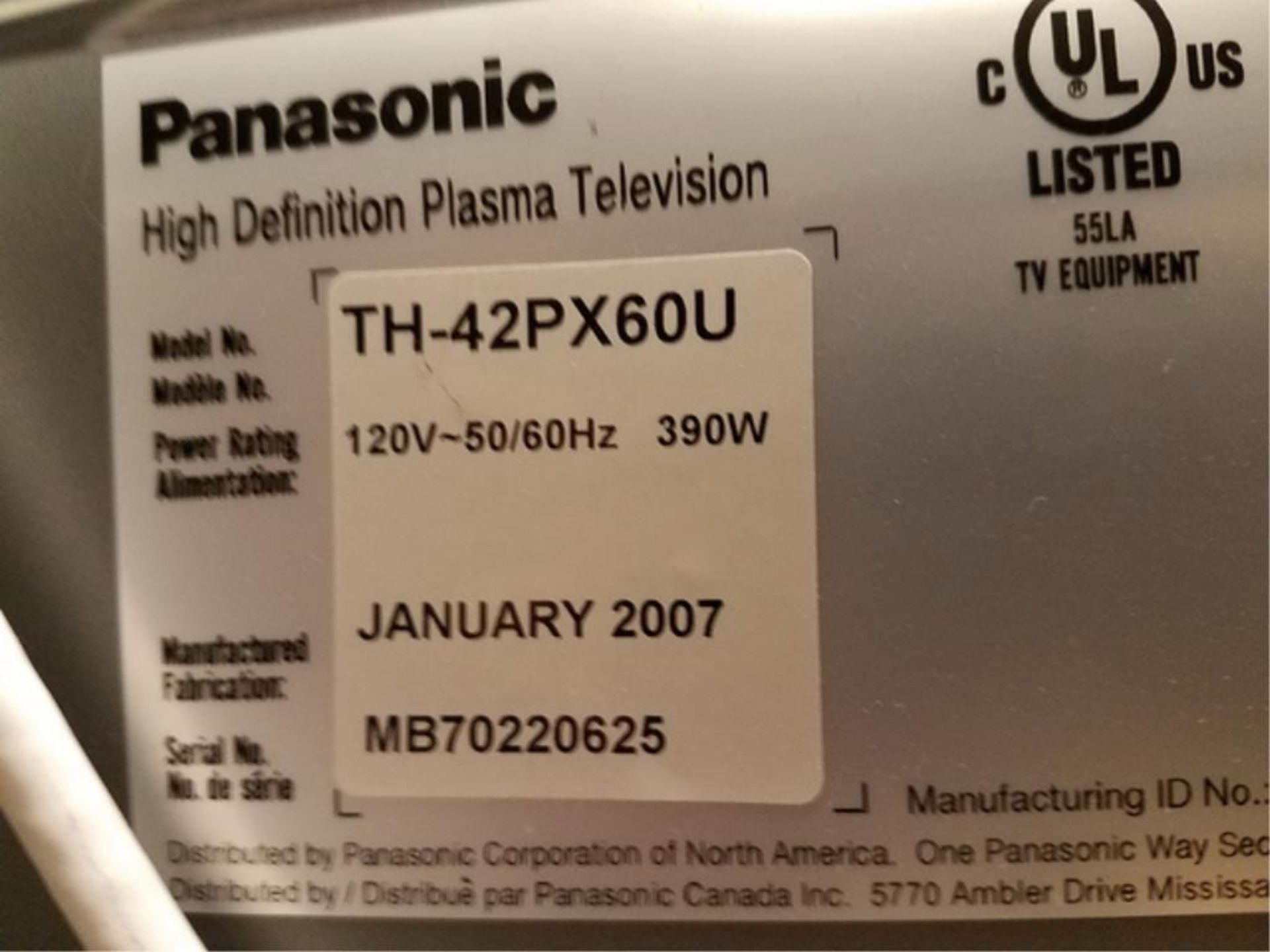 Plasma TV/Monitor - Image 3 of 4