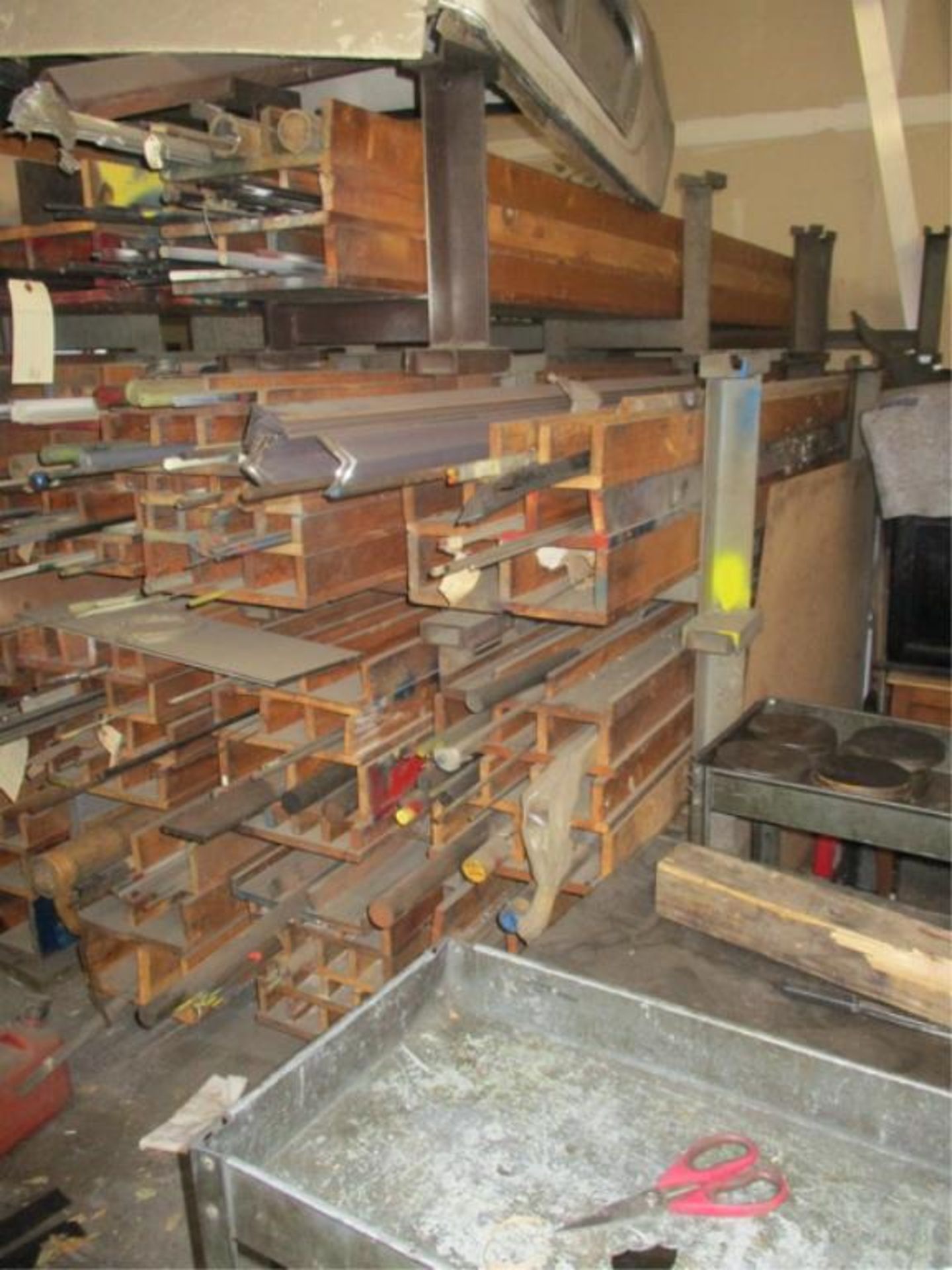 Metal & Plastic Bar/Pipe Stock And Wood Racks - Image 2 of 12