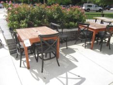 Wooden Tables with Chairs