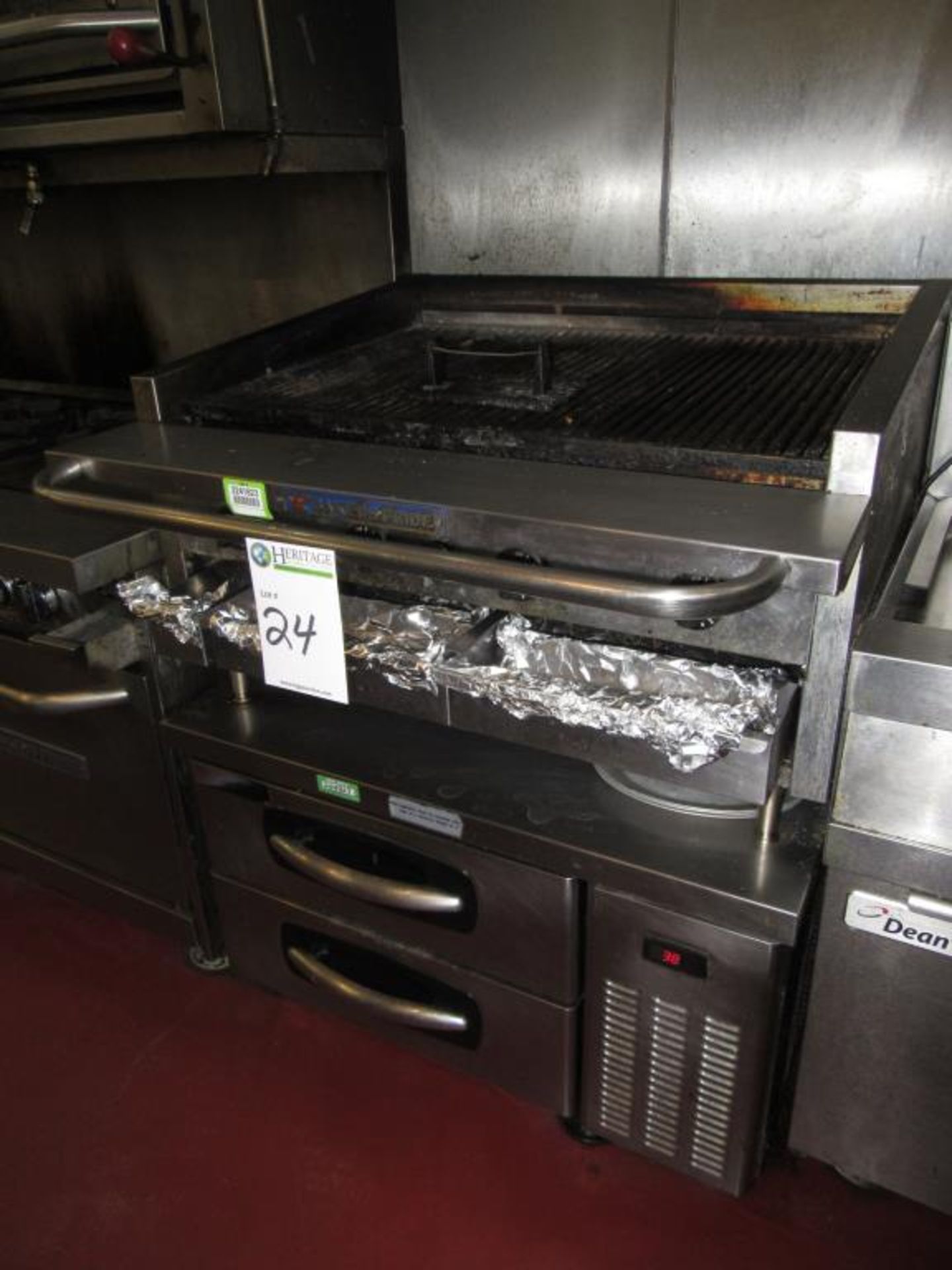 Gas Grill with Warming Drawers