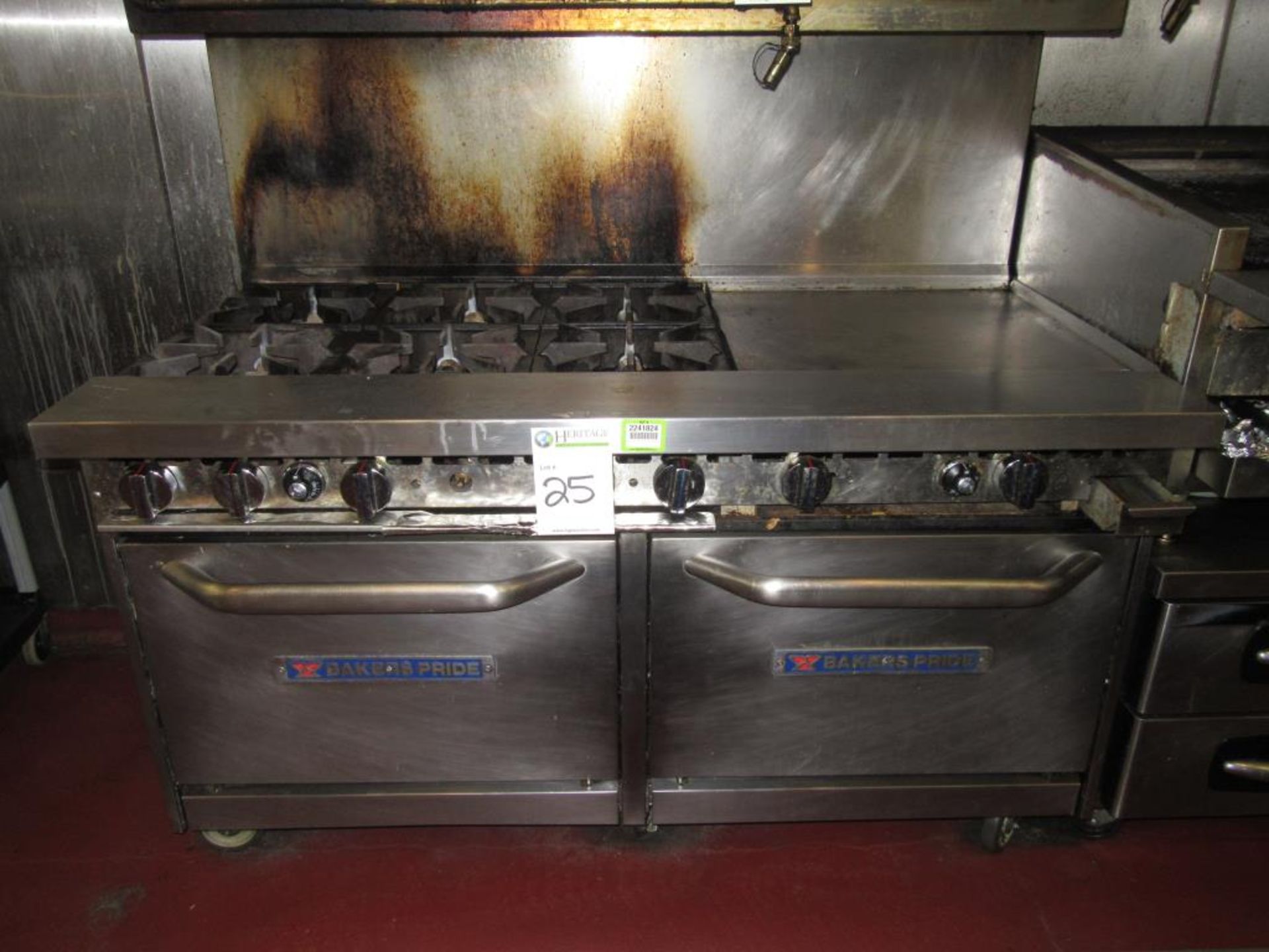 Gas Range with Flat Top & Ovens