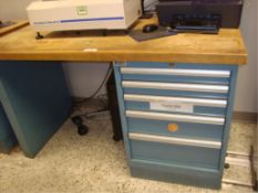 Workbench With Parts Cabinet