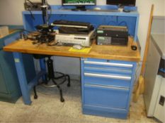 Workbench With Parts Cabinet