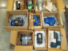Assorted Electric & Gear Motors