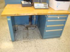 Workbench With Parts Cabinet