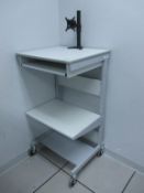 Utility Cart with Monitor Stand