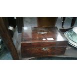 VICTORIAN ROSEWOOD JEWEL BOX