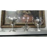 2 VICTORIAN PLATED TROPHY CUPS