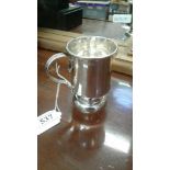 ENGLISH SILVER CIRCULAR PLAIN CHRISTENING MUG