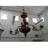 LOUIS XVI STYLE THREE BRANCH CEILING LIGHT