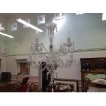 MOULDED GLASS CHANDELIER