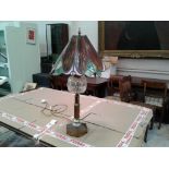 TIFFANY STYLE OIL LAMP