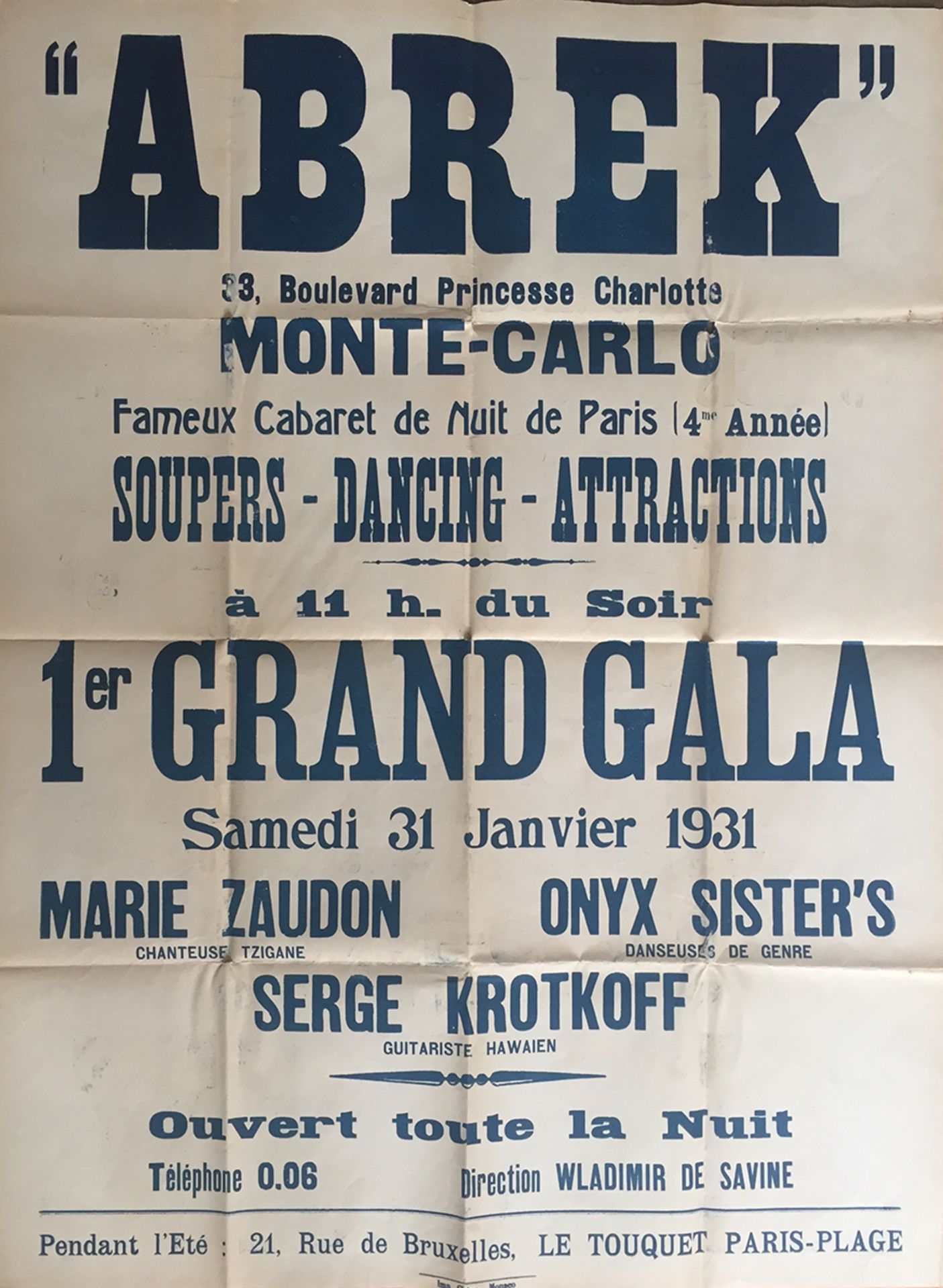 Archives of Savin, V.V. - the owner of Cabaret Abrek in Monte Carlo. - Six posters of [...] - Bild 9 aus 18