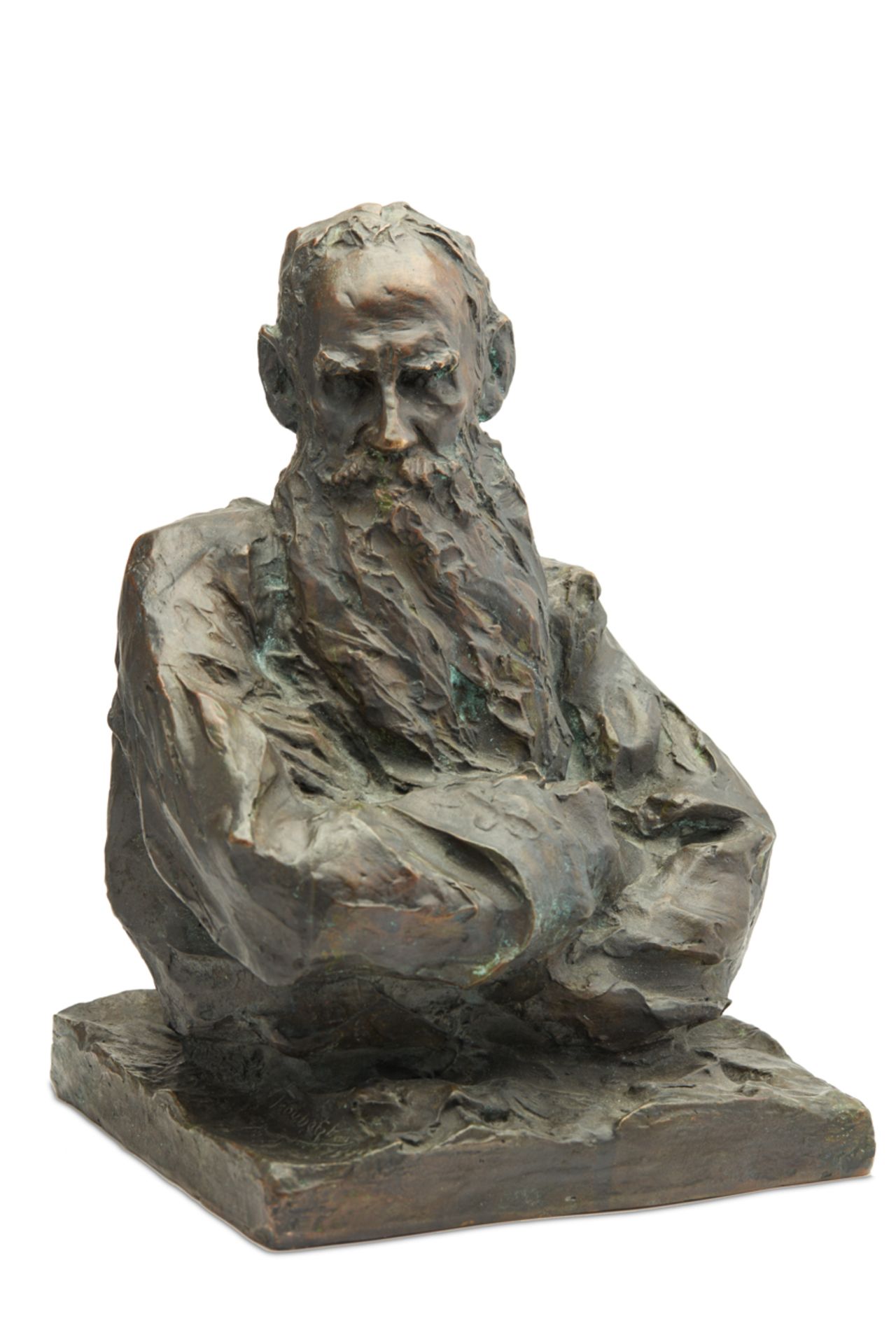 PAVEL PETROVICH TROUBETSKOY (1866 – 1938) - Portrait of Leon Tolstoy' a bronze with [...] - Bild 5 aus 6