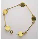 Bracelet 1960's period - Pierre Cardin. 18k gold, Weight: 7,5 grs -