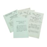 [MARINS of the IMPERIAL GUARD]. 5 documents. - File relating to the awarding of the [...]