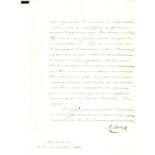 Apollinaire BOUTINEFF. 1787-1866. - Russian diplomat in Turkey. Letter signed to S.E. [...]