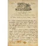 [CISALPINE REPUBLIC]. - Letter signed by the central administration of the department [...]