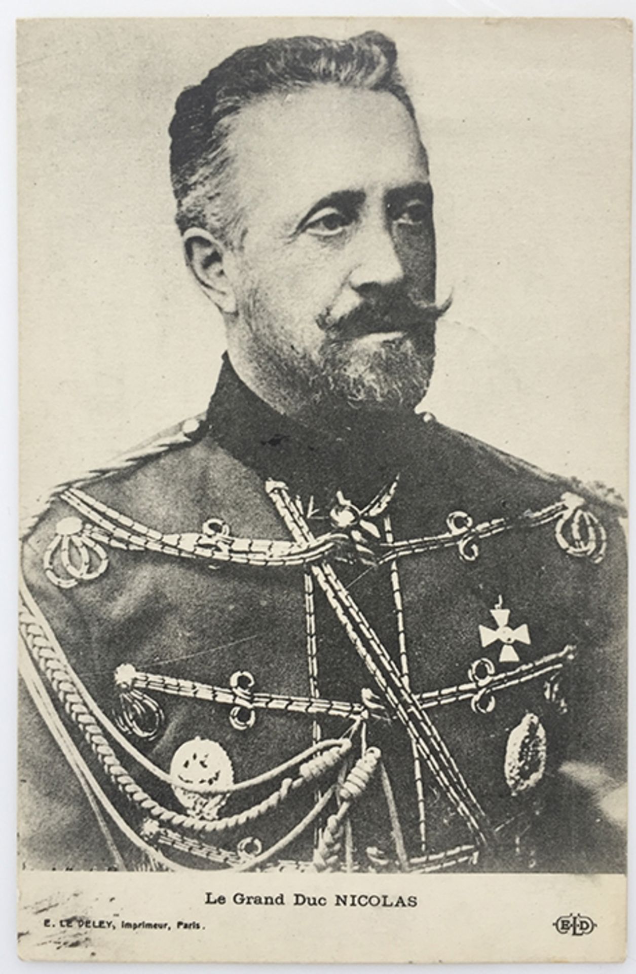 NICOLAS Nicolaevitch of Russia. 1856-1929. - Cabinet photo. 1925. SIGNED AND DATED BY [...] - Bild 5 aus 6