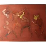 IVAN VALTCHEV (B. 1944) - Red Greek Dancer Signed ‘Ivan Valtchev’ (upper right) [...]