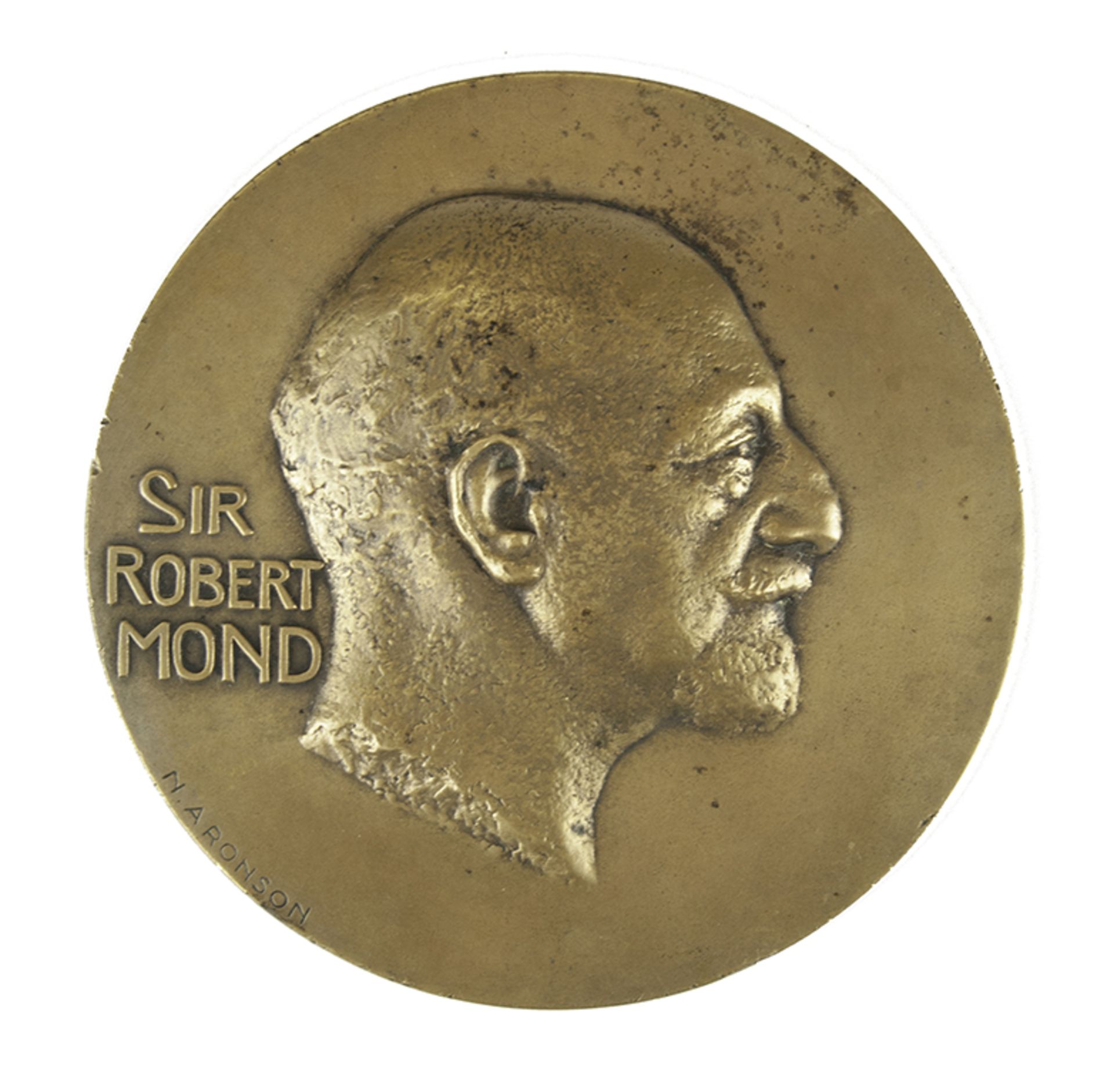 Naoum ARONSON (1872–1943) - Medal dedicated to Sir Robert Ludwig Mond)(1867-1938), [...]