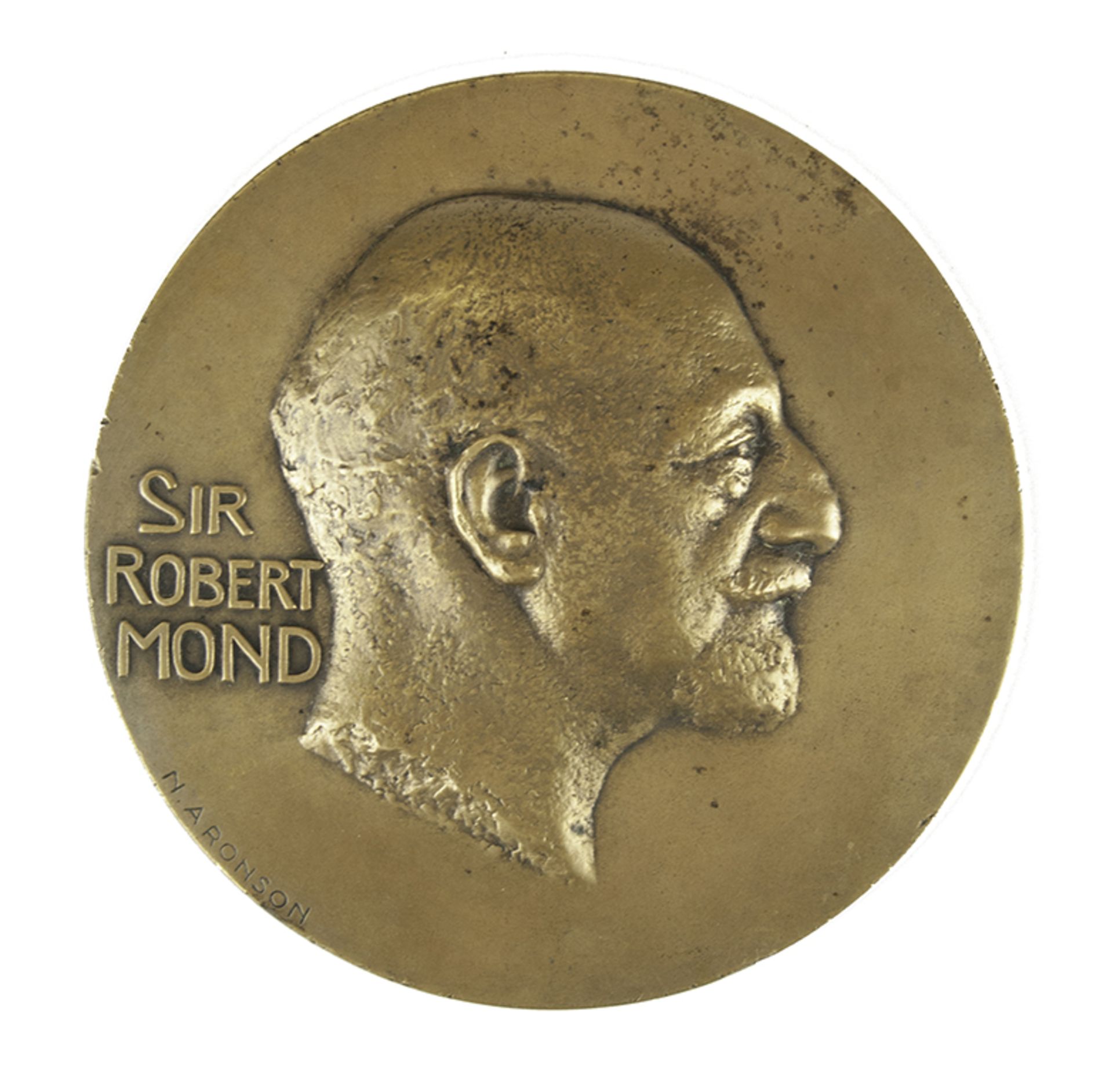 Naoum ARONSON (1872–1943) - Medal dedicated to Sir Robert Ludwig Mond)(1867-1938), [...] - Bild 2 aus 6