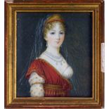 UNKNOWN ARTIST - Portrait of Empress Elizabeth Alexeievna, beginning of the XIX [...]