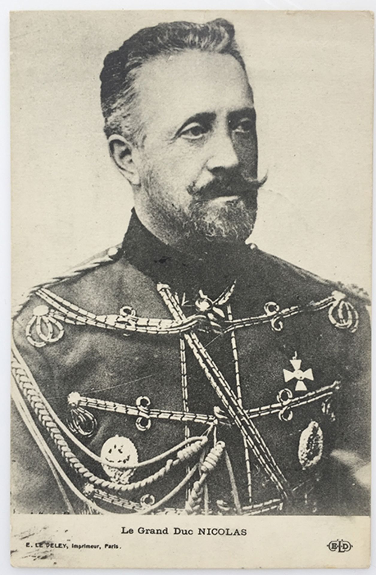NICOLAS Nicolaevitch of Russia. 1856-1929. - Cabinet photo. 1925. SIGNED AND DATED BY [...] - Bild 6 aus 6