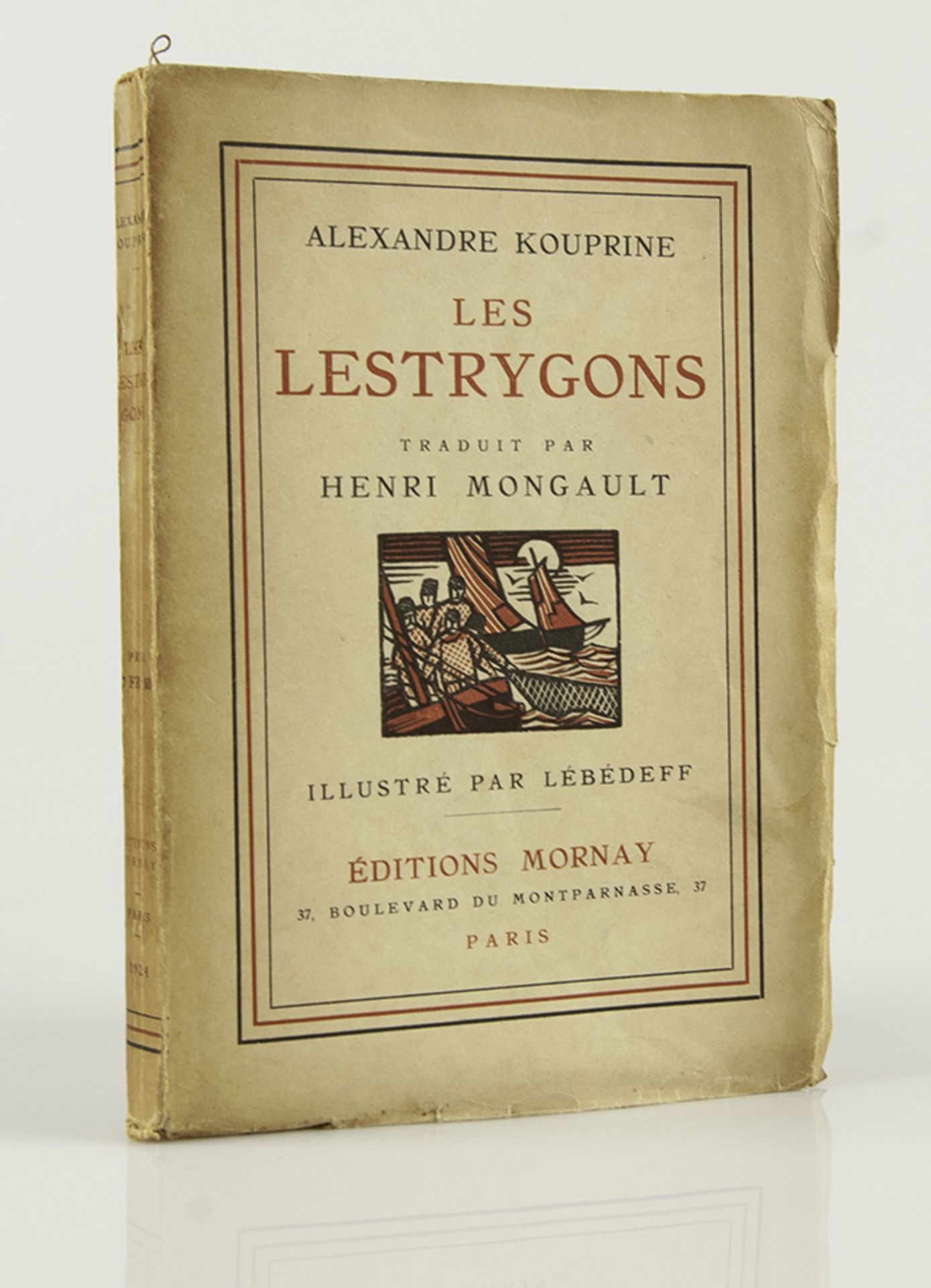 [Ivan LEBEDEFF] - KOUPRINE, Alexandre. Les Lestrygons. Bois de Lebedeff. Paris, chez [...] - Bild 3 aus 3