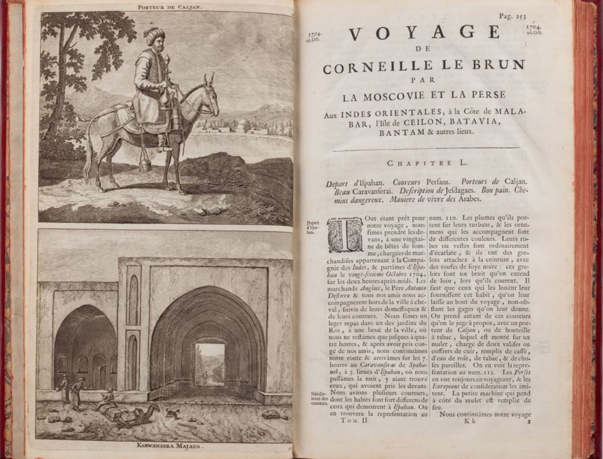 LEBRUN (Corneille). Voyages de Corneille Le Brun par la Moscovie, en Perse et aux [...] - Bild 4 aus 6