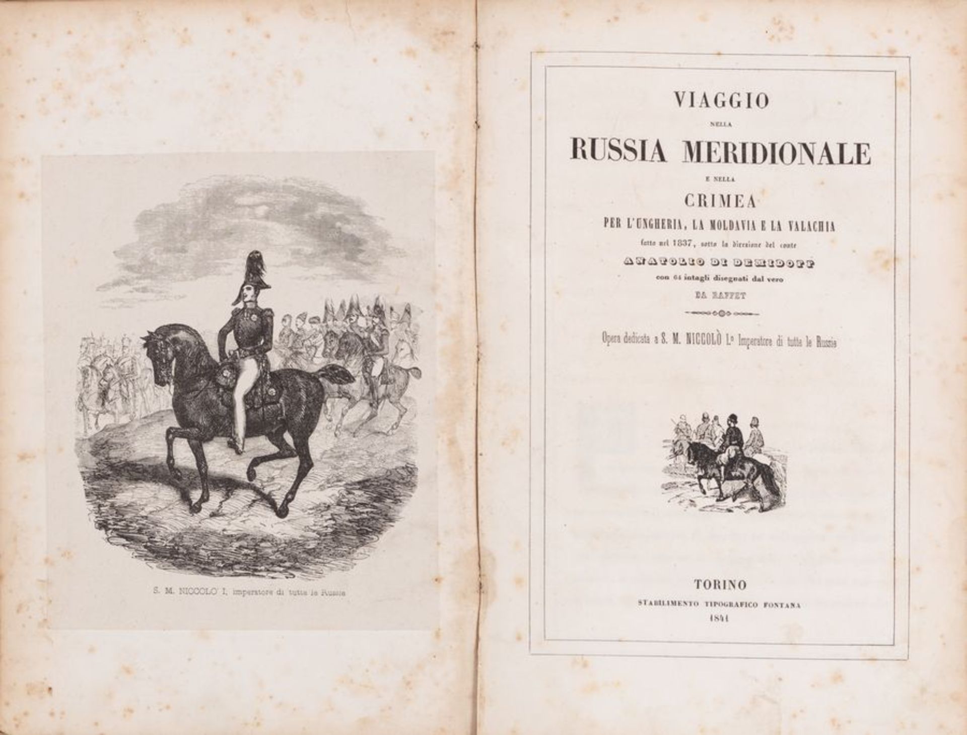 (RAFFET). DEMIDOFF (Anatole de). Viaggio nella Russia meridionale, e nella Crimea per [...]