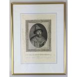 Tsar Mikhail Fedorovich Romanov. Engraving, 1817. Joseph Mecou (1771-1836) after Jean [...]