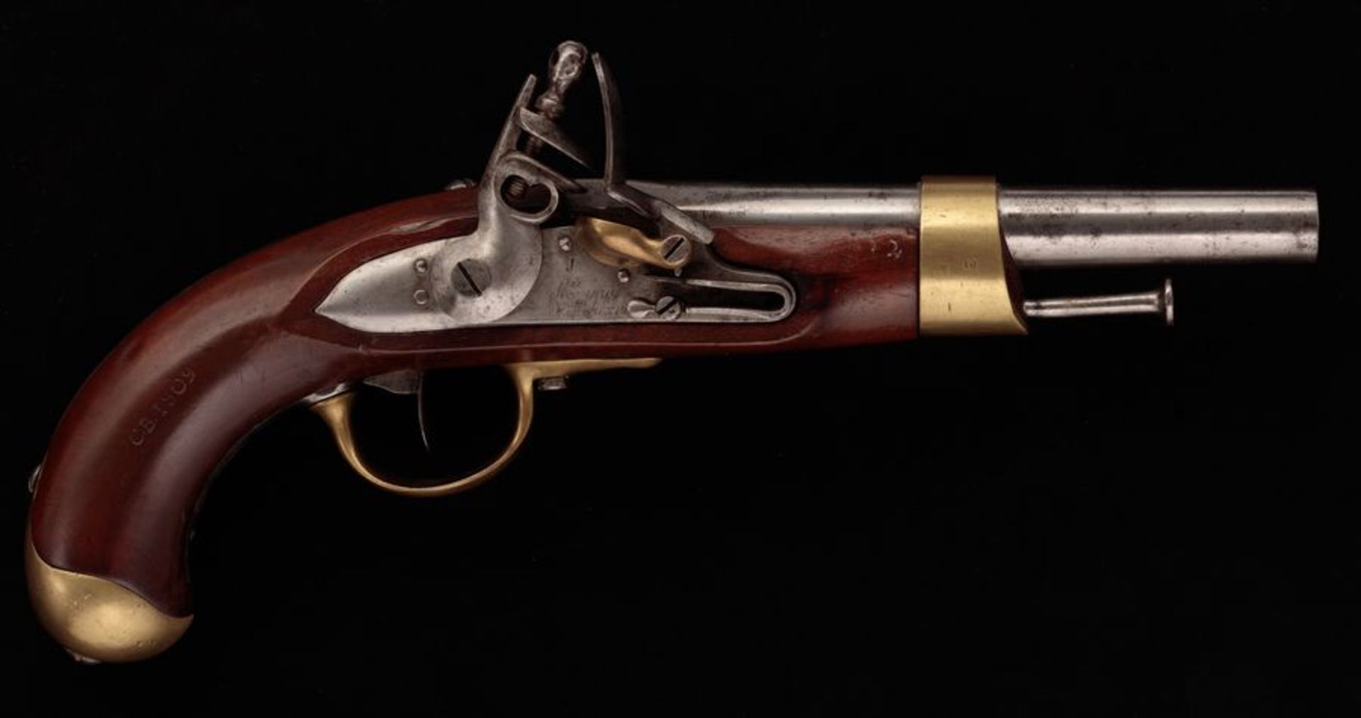 French Cavalry pistol with intlock, model AN of the XIII (1804 - 1805). Overall [...]