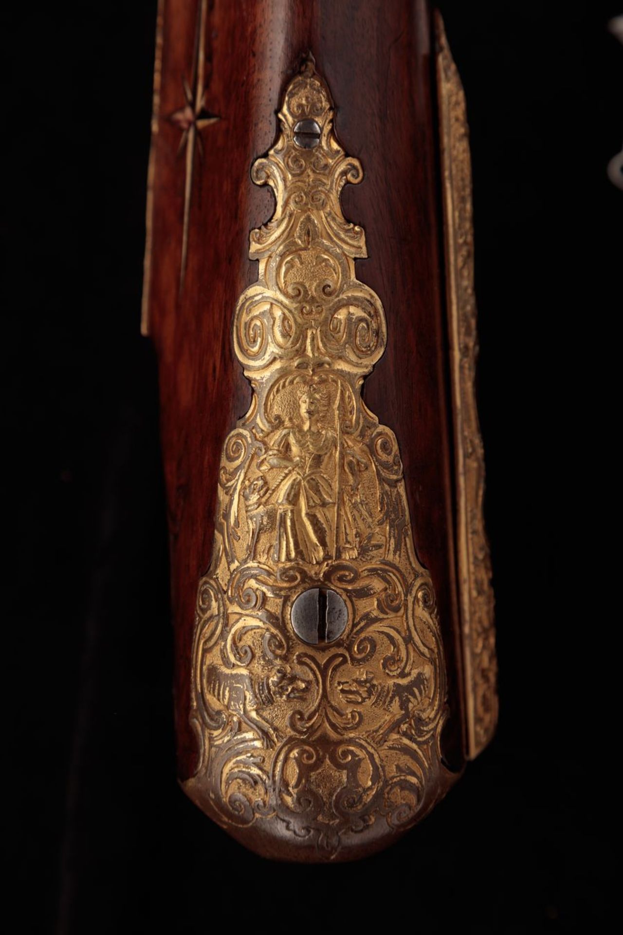 Presentational, artistically designed hunting rif e of the 1720s – 1730s, with a [...] - Bild 4 aus 6