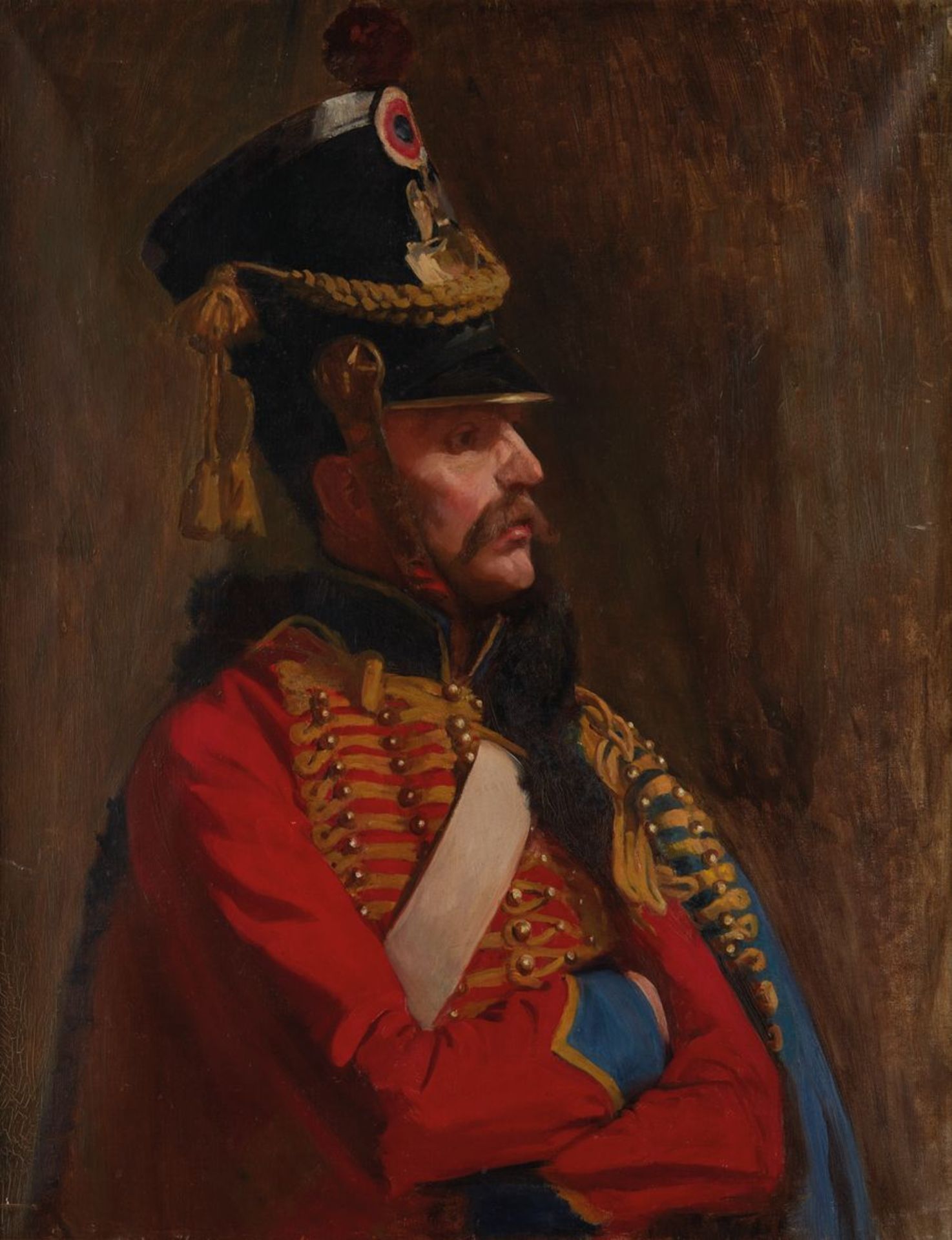 UNKNOWN ARTIST, FRENCH SCHOOL, rst half of the XX century Hussar of the 9th Regiment [...]