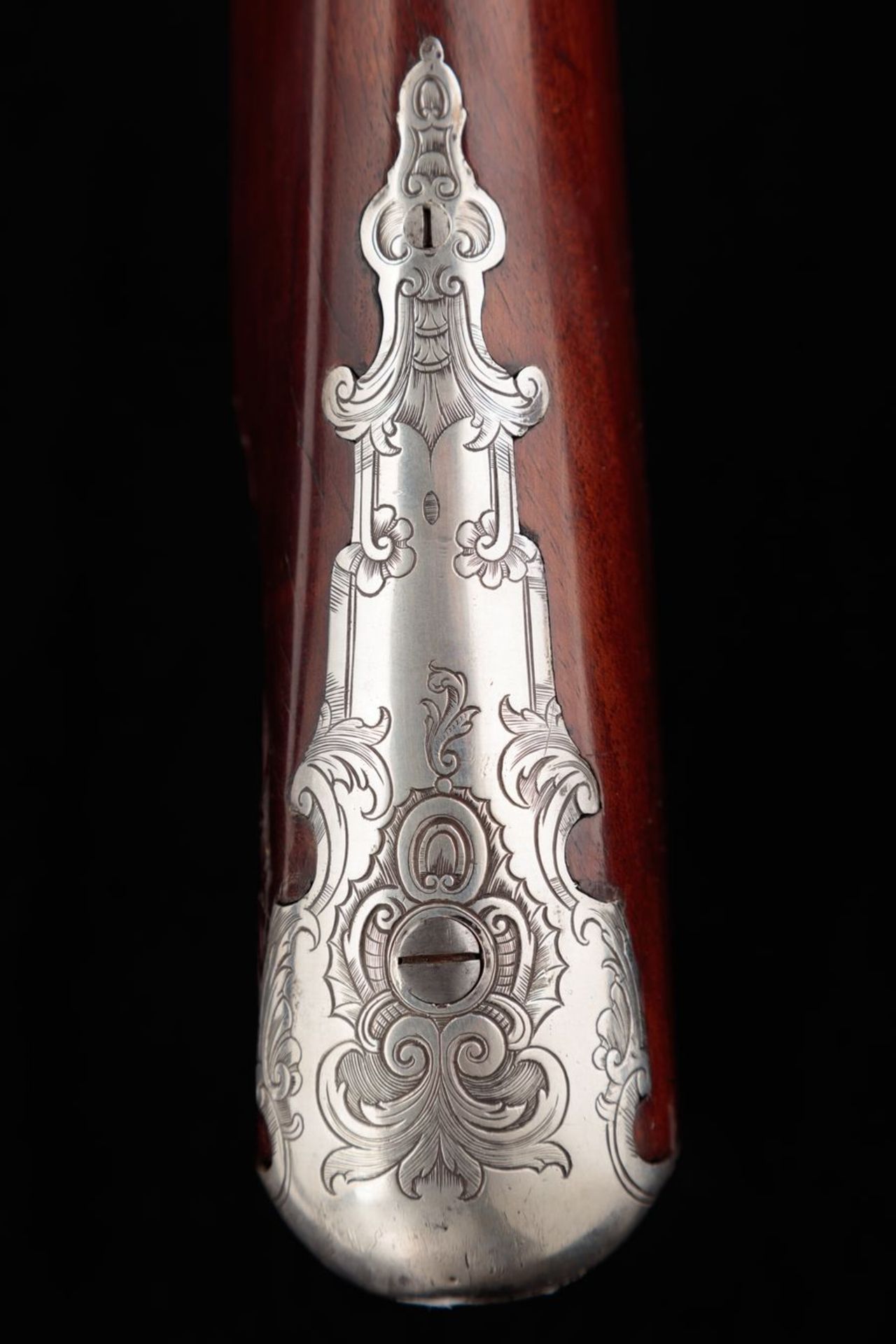 Russian hunting gun of the 1740s – 1780s, with a intlock, with a silver device. [...] - Bild 2 aus 6